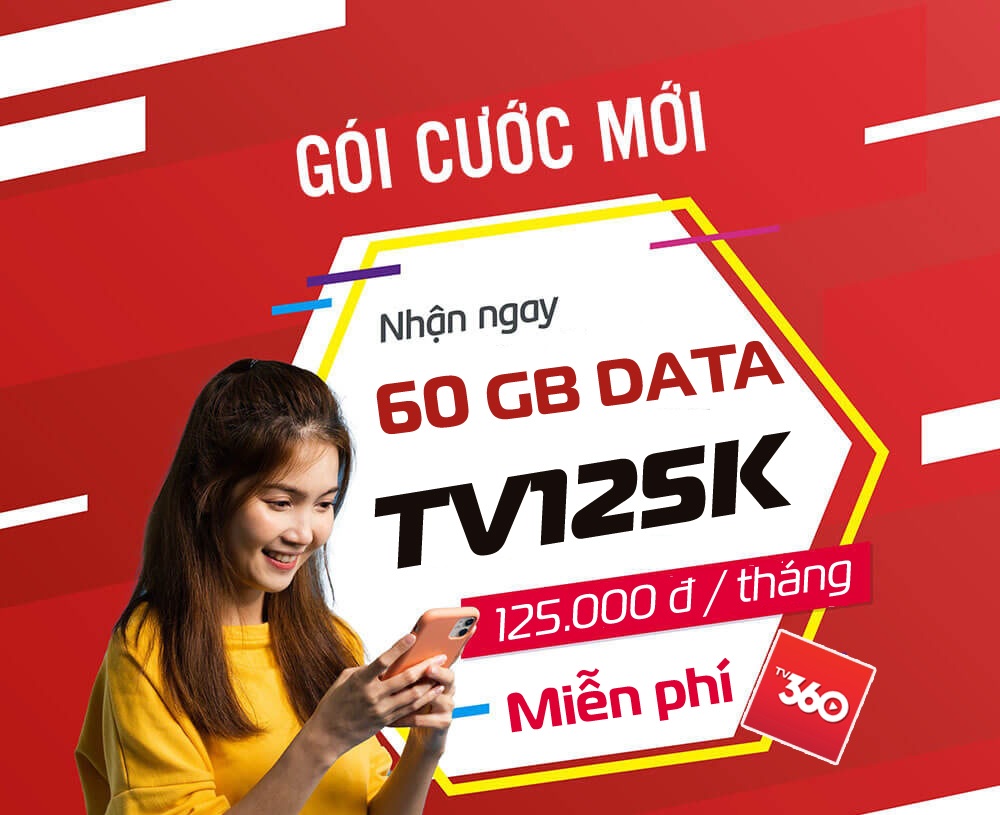 Gói 4G Viettel TV125K