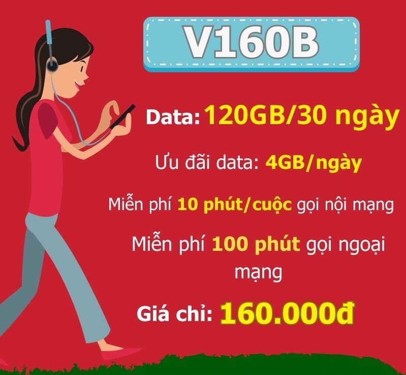 Gói Mạng V160B Viettel