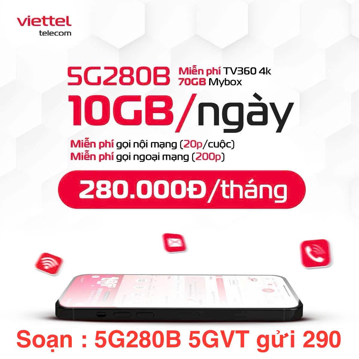 đăng ký 5G Viettel 5G280B