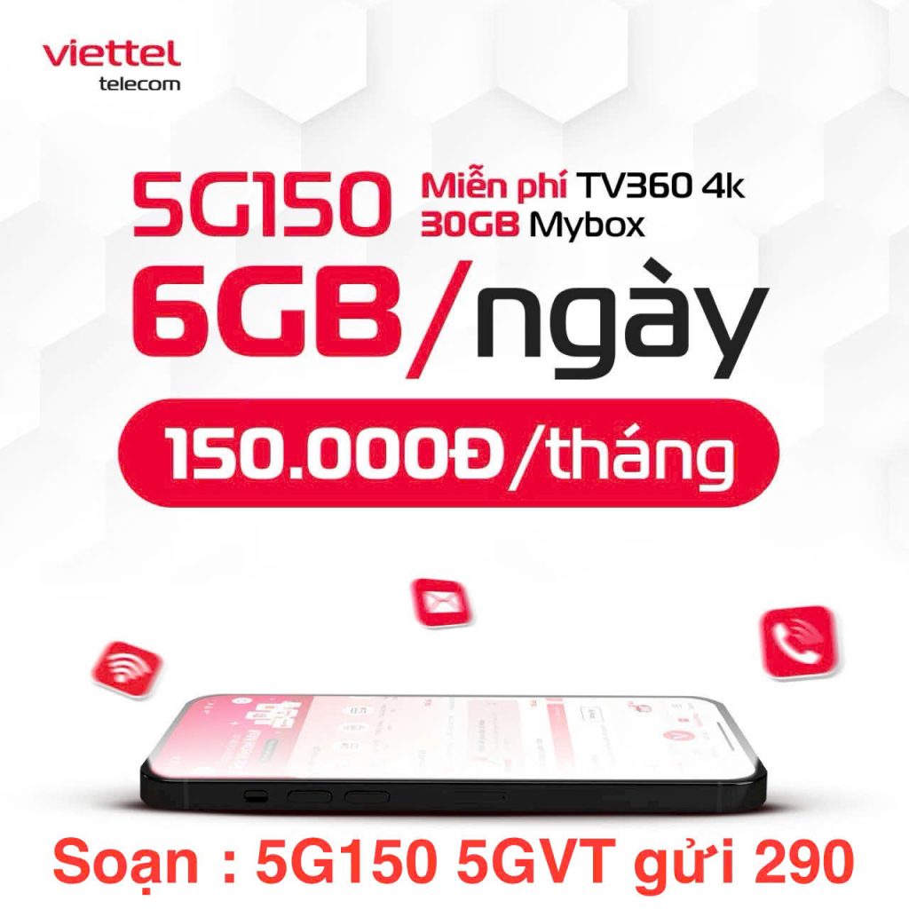 GÓi Cước Viettel 5G150