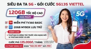 gói cước 5G135 Viettel