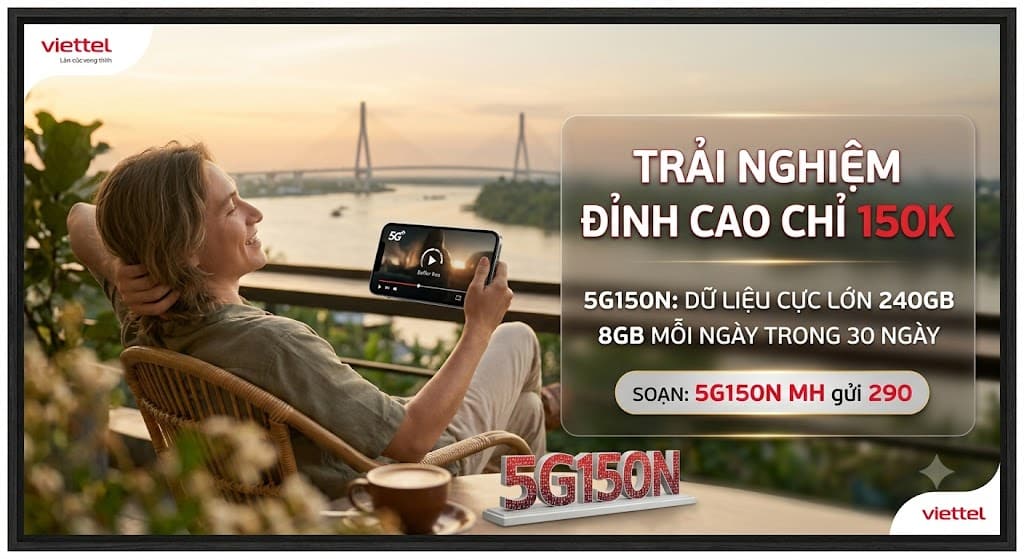 Gói Cước 5G150N Viettel