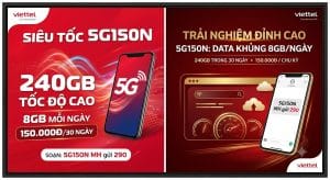Gói Cước 5G150N Viettel