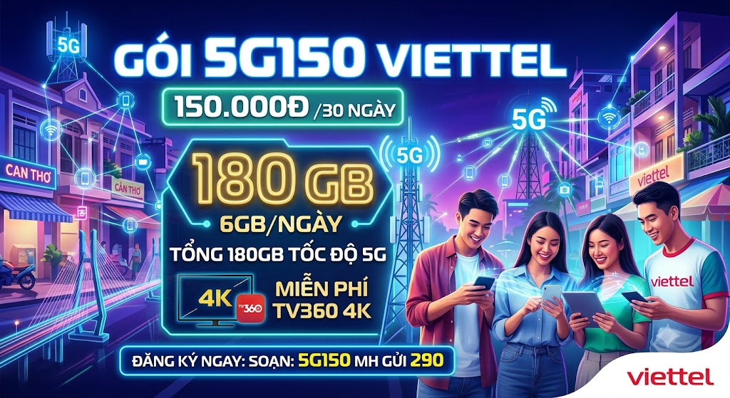 Gói cước 5G150 Viettel